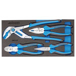 Gedore 2309025 Assortment of forceps in CT module, 4 pieces