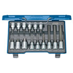Gedore 6129360 Screwdriver Set 1/2" 15 Pieces Internal Hexagon 5-17mm