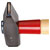 Gedore 8584200 ROTBAND-PLUS Metalworking Hammer With Hickory Handle 500 g