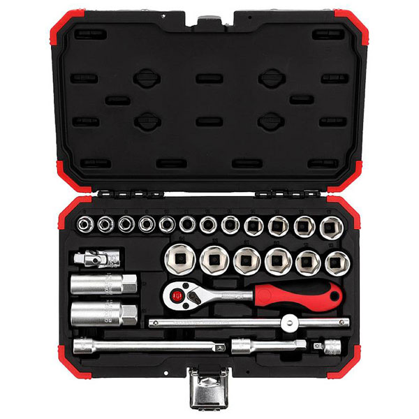 Gedore RED 3300053 Socket Wrench Set 3/8" 26 Pieces 6-24 mm
