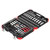 Gedore RED 3300058 Socket Wrench Set 1/4 + 3/8 + 1/2 172 pieces