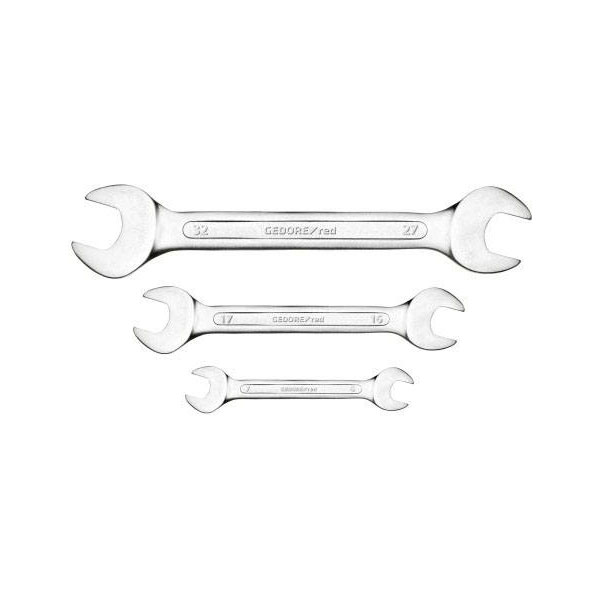 Gedore RED 3300961 Double open-end Spanner Set 12 Pieces short 6-32 mm