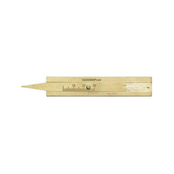 Gedore RED 3301552 Tire Tread Depth Gauge, Brass