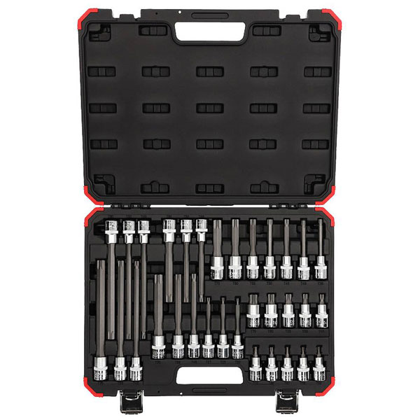 Gedore RED 3301577 Screwdriver Bits 1/2" 32 Pieces TX