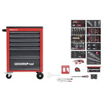 Gedore RED 3301668 Tool Set in the MECHANIC red workshop trolley, 166 pieces