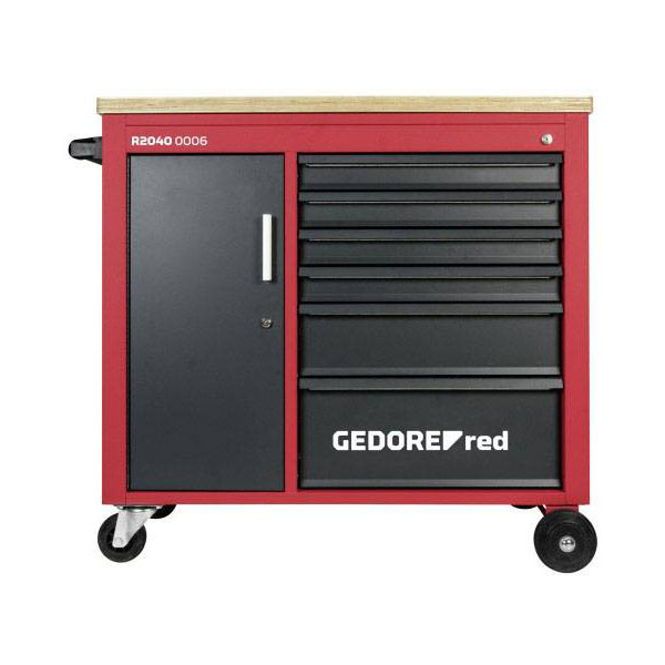 Gedore RED 3301818 Workshop trolley MECHANIC PLUS 6 drawers 988x43...
