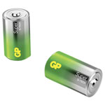 GP 03013AETA-S2 Super D Batteries 1.5V 2pk High-Power Leak-Proof Design