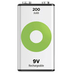 GP RCK20R8H150C1 ReCyko 9V 200mAh NiMH Rechargeable Battery 1 piece