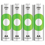 GP RCK210AA112C4 ReCyko AA Rechargeable Battery 2100mAh 1.2V 4pieces