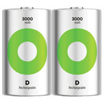 GP RCK300D143C2 ReCyko D Battery Rechargeable NiMH 3000mAh 2pk