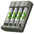 GP RCKCHB441U396 B441 Charger 4 AA/AAA Cells USB LED Status Safe