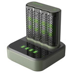 GP RCKCHM452D440 ReCyko Charger USB-powered LCD display AA/AAA 4 slots