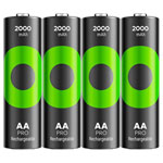 GP RCP200AA167C4 ReCyko Pro AA Rechargeable NiMH Battery 2000mAh 4pieces