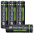 GP RCP200AA728C4 Rechargeable AA Batteries NiMH 2000mAh 4 Pack.