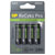 GP RCP200AA728C4 Rechargeable AA Batteries NiMH 2000mAh 4 Pack.