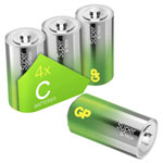 GP SUP14A883S4 Super C Battery 1.5V 4 pk Longer Life Leak Protection