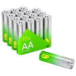 GP SUP15A067S16 Super AA Battery Alkali-Manganese 1.5V 16 pieces LED Power
