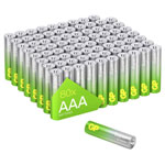 GP SUP24A567S80 Super AAA Batteries 1.5V Alkaline Pack of 80