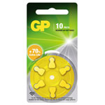 GP ZA10F410C6 Hearing Aid Battery ZA 10 Zinc Air 1.45V 6 pieces Reliable