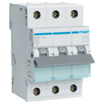 Hager MBN310 Circuit Breaker 3-Phase 10 A 230/400 V IP2x Protection