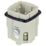 Harting 09 20 004 2611 Han A 4+PE Pin insert high stability vibration-proof