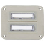 Heidemann 70143 Bell Panel 2x Stainless Steel 2 Contacts 24V/1A