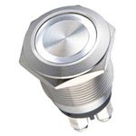 Heidemann 70528 Bell Button Stainless Steel LED Ring IP65 24V 0.5A