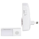 Heidemann 70827 HX Ocean Wireless Door Chime 8 Melodies 150m Range