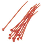 TruComponents 40076 Cable tie 100mm 2.50mm Red 100 pc(s)