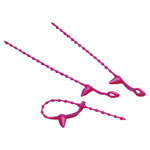 TruComponents 40216 Cable tie 130mm 3mm Red Spring toggle