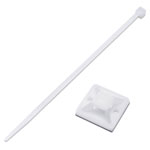 TruComponents 40268 Cable tie set 100mm 2.50mm Ecru 20 Parts