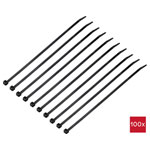 TruComponents 40483 Cable tie 250mm 4.8mm Blk 100 pc(s)