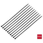 TruComponents 40493 Cable tie 368mm 4.8mm Blk 100 pc(s)