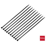 TruComponents 40499 Cable tie 300mm 4.8mm Blk Frost-resistant 100 pc(s)
