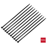 TruComponents 40501 Cable tie 380mm 7.6mm Blk Frost-resistant 100 pc(s)