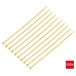 TruComponents 40502 Cable tie 300mm 4.8mm Lt/ brown High Temp 100 pcs