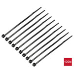 TruComponents 40504 Cable tie 100mm 2.5mm Blk 100 pc(s)