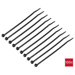 TruComponents 40506 Cable tie 150mm 3.6mm Blk 100 pc(s)