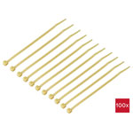 TruComponents 40508 Cable tie 150mm 3.6mm Light brown High temp 100 pcs