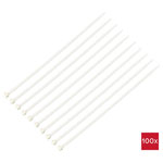 TruComponents 40511 Cable tie 300mm 4.8mm Wh Flame-retardant 100 pc(s)