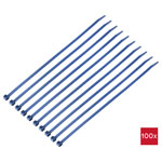 TruComponents 40517 Cable tie 280mm 4.8mm Blue Cable finder detectable 100pcs
