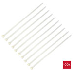 TruComponents 40523 Cable tie 550mm 12.7mm Natural Wh HVAC 100pcs