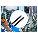 TruComponents 40542 Stainless steel ties 680mm 7.9mm AISI 304 Coated 100pcs