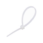 UniStrand UNI-CT1W Natural 100mm Nylon Cable Ties Miniature(2.5mm) Pack of 100