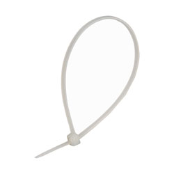 UniStrand UNI-CT23W Natural 165mm Nylon Cable Ties Miniature(2.5mm) Pack of 100