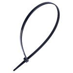 UniStrand UNI-CT8B Black 300mm Nylon Cable Ties Standard(4.8mm) Pack of 100