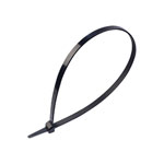 UniStrand UNI-CT35B Black 450mm Nylon Cable Ties Wide(8mm) Pack of 100