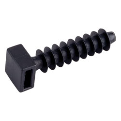 UniStrand UNI-CAMMB Black Masonry Mount Cable Tie Fixing - pack of 100