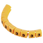 TruComponents 40981 Pre-printed Cable marker 3 OD 3-3.60mm