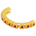 TruComponents 40982 Pre-printed Cable marker 4 OD 3-3.60mm